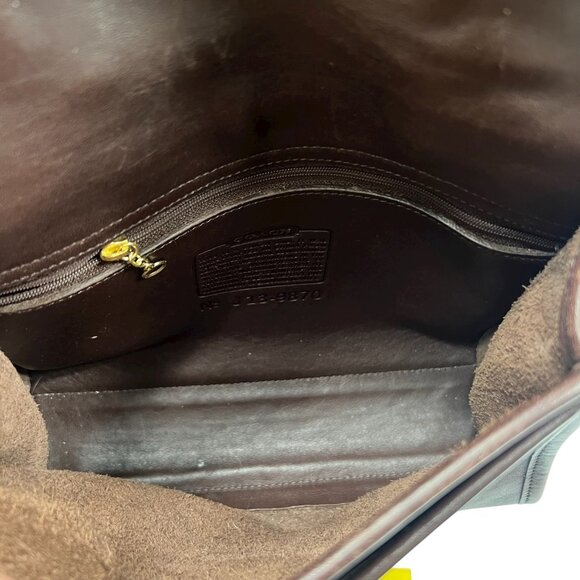 Vintage Coach Walnut Brown Court Crossbody Bag 9870 - Picture 12 of 15
